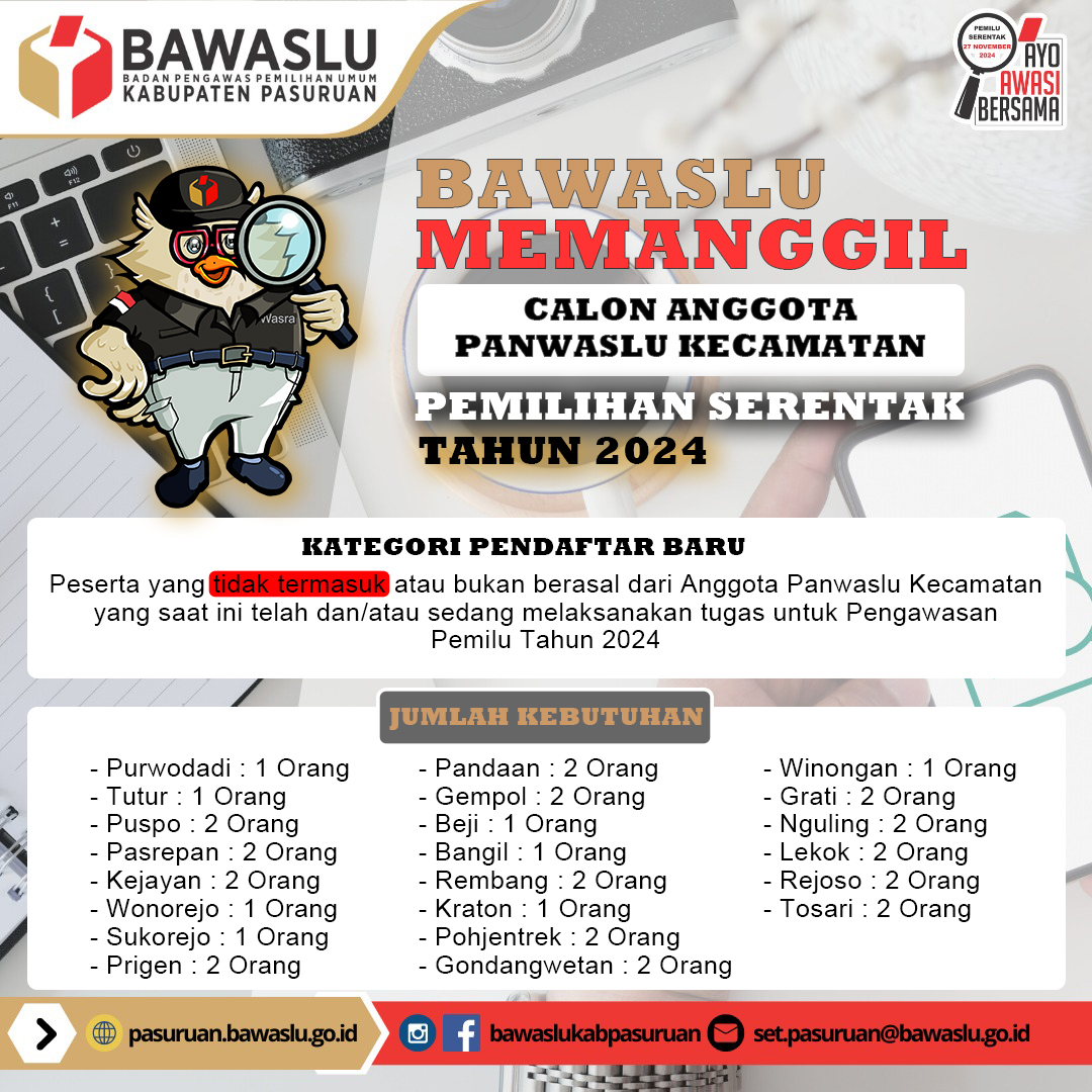 pendaftaran panwas baru