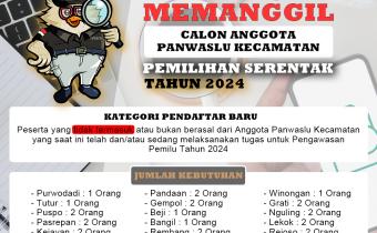 pendaftaran panwas baru